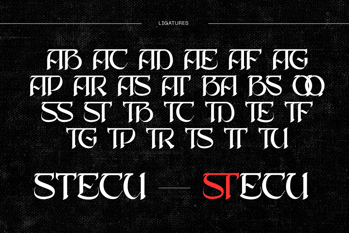 Absa Blackletter - Logo Font, a Blackletter Font by Nirmana Visual (Photo 10 of 10)