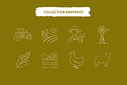 Farming & Agriculture Icons, an Outline Icon by Caroline Mackay (Thumbnail 2 of 10)