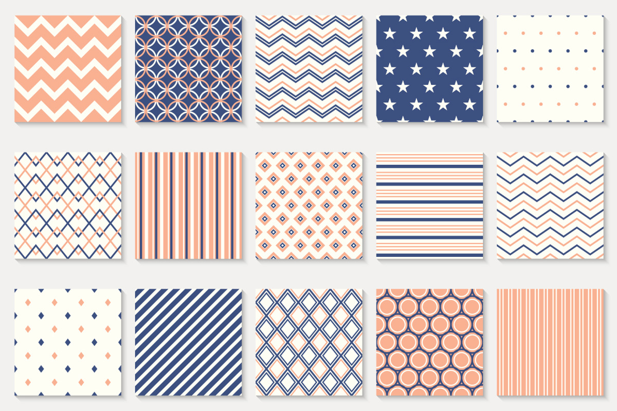 45 geometric seamless patterns, a Pattern Graphic by Vodoleyka (Photo 2 of 10)