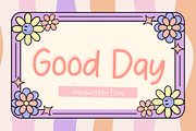 Good Day is a handwritten font, a Handwritten Font by Brown Cupple (Thumbnail 1 of 7)