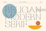 Religan - Modern Serif Font, a Serif Font by Dora Typefoundry (Thumbnail 1 of 22)