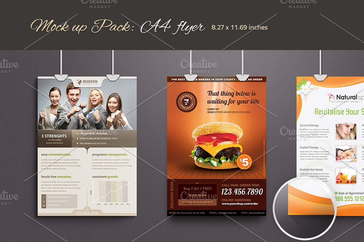Photorealistic Poster & Flyer Mockup, a Print Template by Saptarang (Photo 3 of 5)