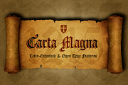 Carta Magna, gothic fonts, a Blackletter Font by deFharo (Thumbnail 1 of 6)