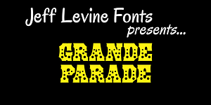 Grande Parade JNL, a Slab Serif Font by Jeff Levine Fonts