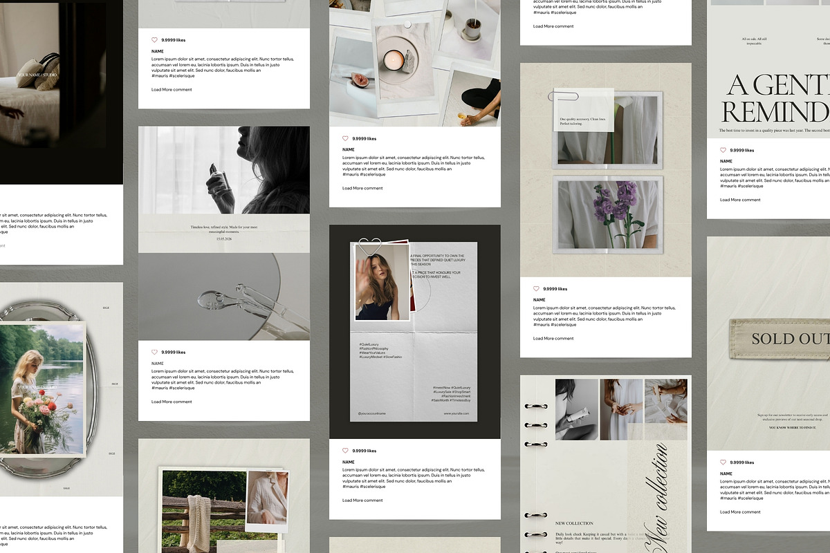 Editorial Scrapbook IG Templates, a Social Media Template by Pani Temp. (Photo 12 of 17)