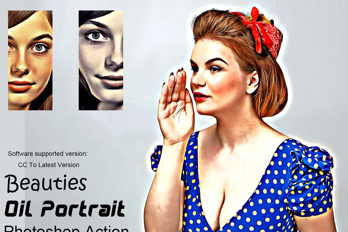 Oil Paint Effect Ps Action Bundle, an Action Add-On by Studio Retouch (Photo 15 of 21)