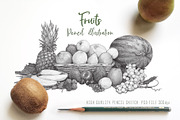 Fruits & Vegetables illustrations, a Graphic by StDamos (Thumbnail 2 of 7)