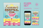 Summer Cocktail Party Flyer, a Flyer Template by graphicook (Thumbnail 1 of 3)