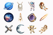 Cute Astronaut Clipart, an Illustration by Design Market (Thumbnail 5 of 5)