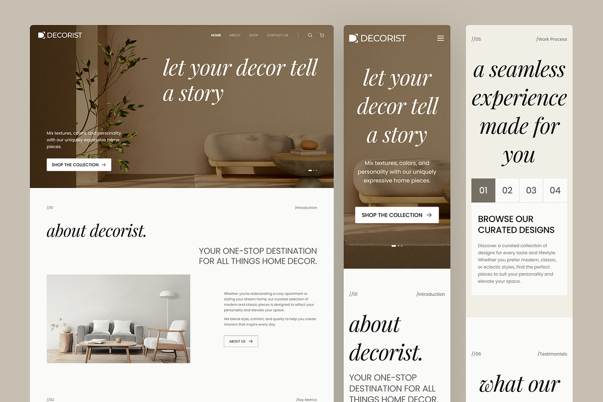 Home Decor Website UI Figma Template, an UI Kit Template by peterdraw (Photo 7 of 7)