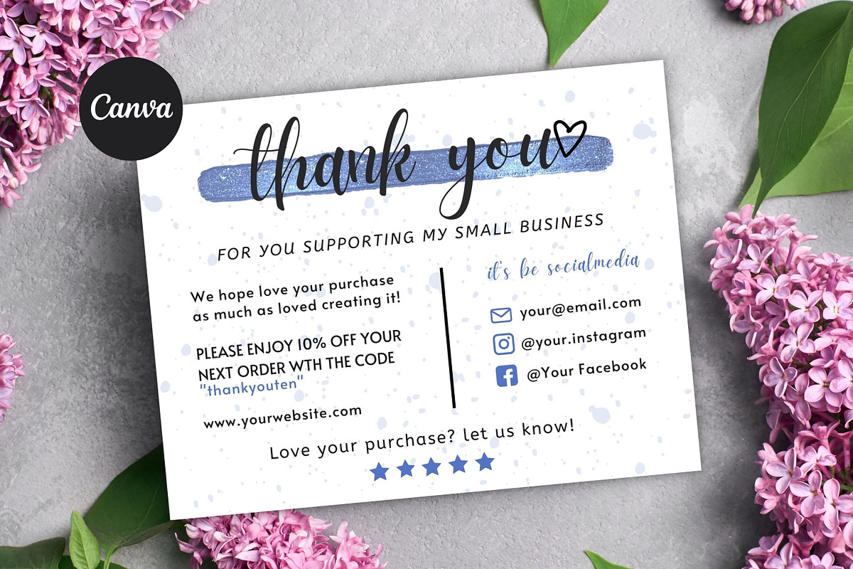 Thank You Card For Small Business #7, a Flyer Template by Oskar Wantopi (Photo 1 of 3)