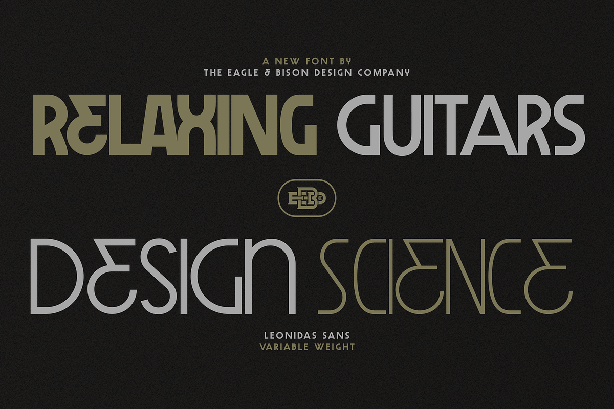 Leonidas Sans - Variable Weight Font, a Sans Serif Font by Eagle & Bison Design Co. (Photo 3 of 11)