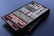 Typography Business Card, a Business Card Template by Marvel (Thumbnail 1 of 4)