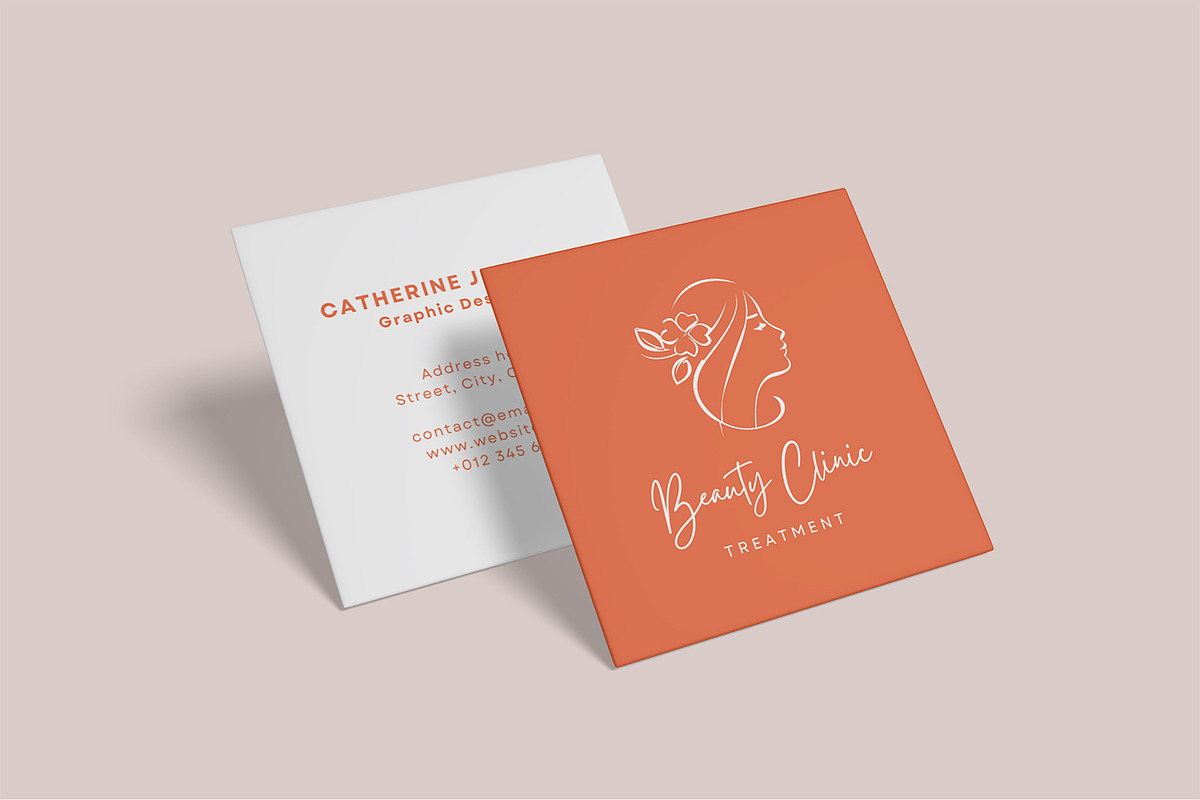 Square Business Card Mockup Bundles, a Business Card Template by Graphic Aesthetic (Photo 13 of 22)