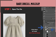 Baby Girl Dress Mockup, a Shirt Mockup by Nora Gad (Thumbnail 2 of 15)