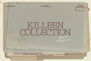 Killeen Font Family, a Serif Font by nadispasibenko
