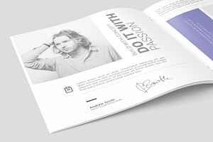 Square Brochure / Magazine Mockup