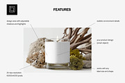 Clear Glass Organic Style Candle, a Household Mockup by 1001 mockups (Thumbnail 2 of 8)