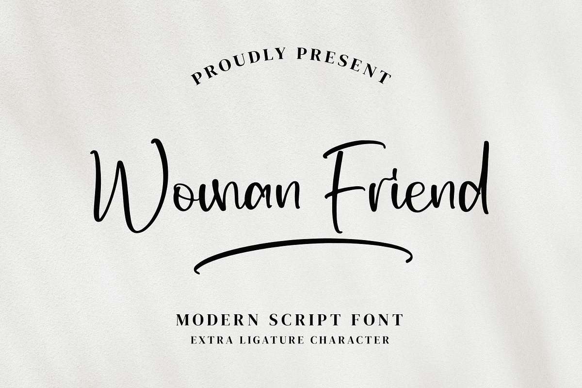 Woman Friend, a Script Font by Integritype Studio (Photo 1 of 14)