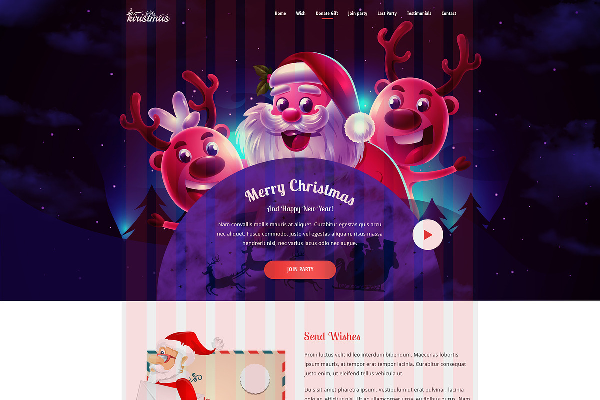 Christmas PSD Template, a Landing Page Template by Andit themes (Photo 4 of 9)
