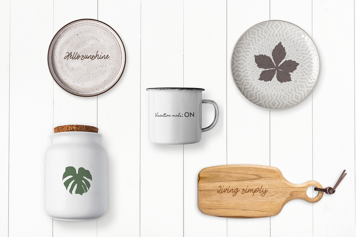Tropical Vibes Lettering Pack, an Object Graphic by Digitaliya (Photo 4 of 11)