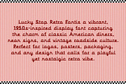 Lucky Stop Display Retro Vibe Font, a Sans Serif Font by AnMark (Thumbnail 8 of 11)