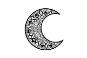 Mandala Crescent Moon Bundle, an Illustration by Designs_River (Thumbnail 11 of 31)