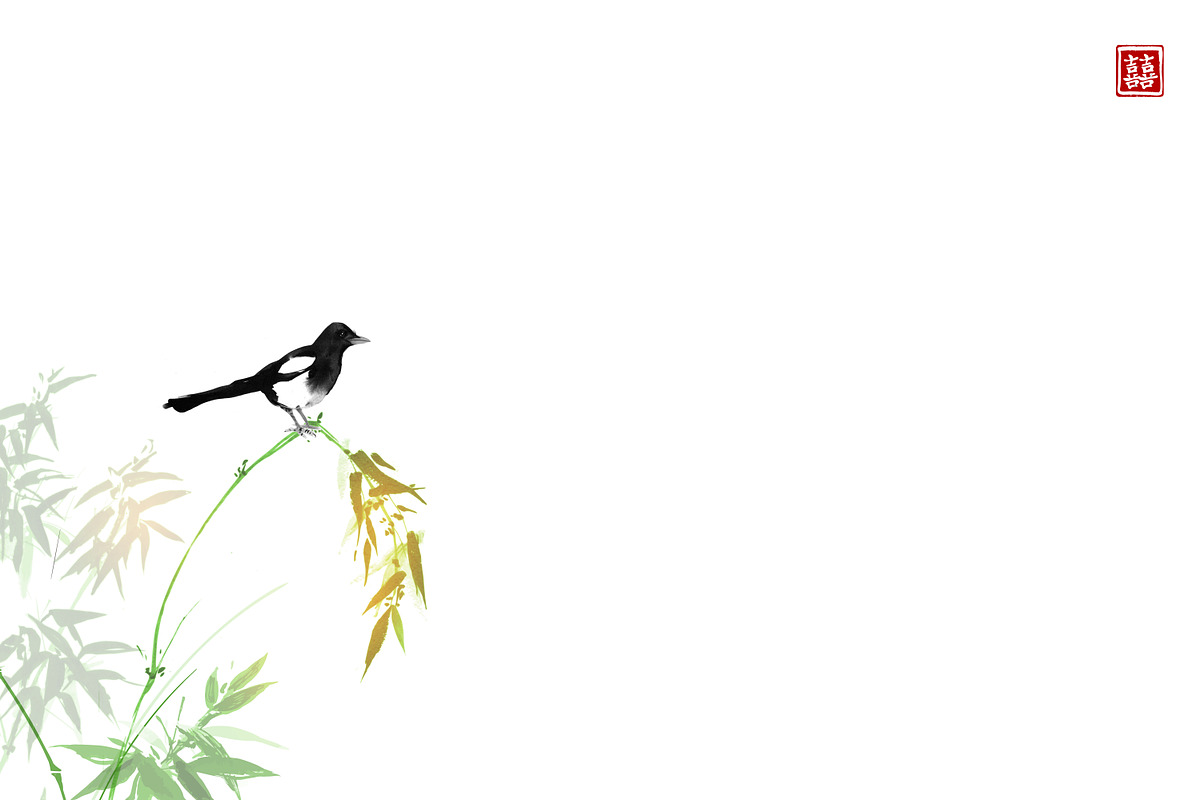 Sumi-e ink painting. Minimalism., an Illustration by Elina_Li (Photo 30 of 38)