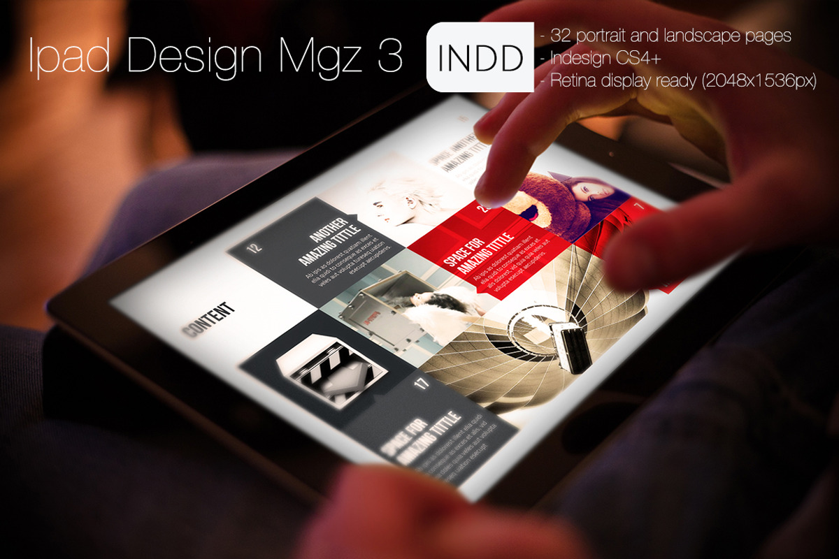 Ipad Design Magazine 3, a Magazine Template by Luuqas Design (Photo 5 of 6)
