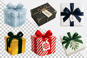 Christmas Gifts Box Clipart Bundle., an Illustration by SVGArt (Thumbnail 6 of 8)