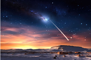 Dazzling Comet Passing By Earths