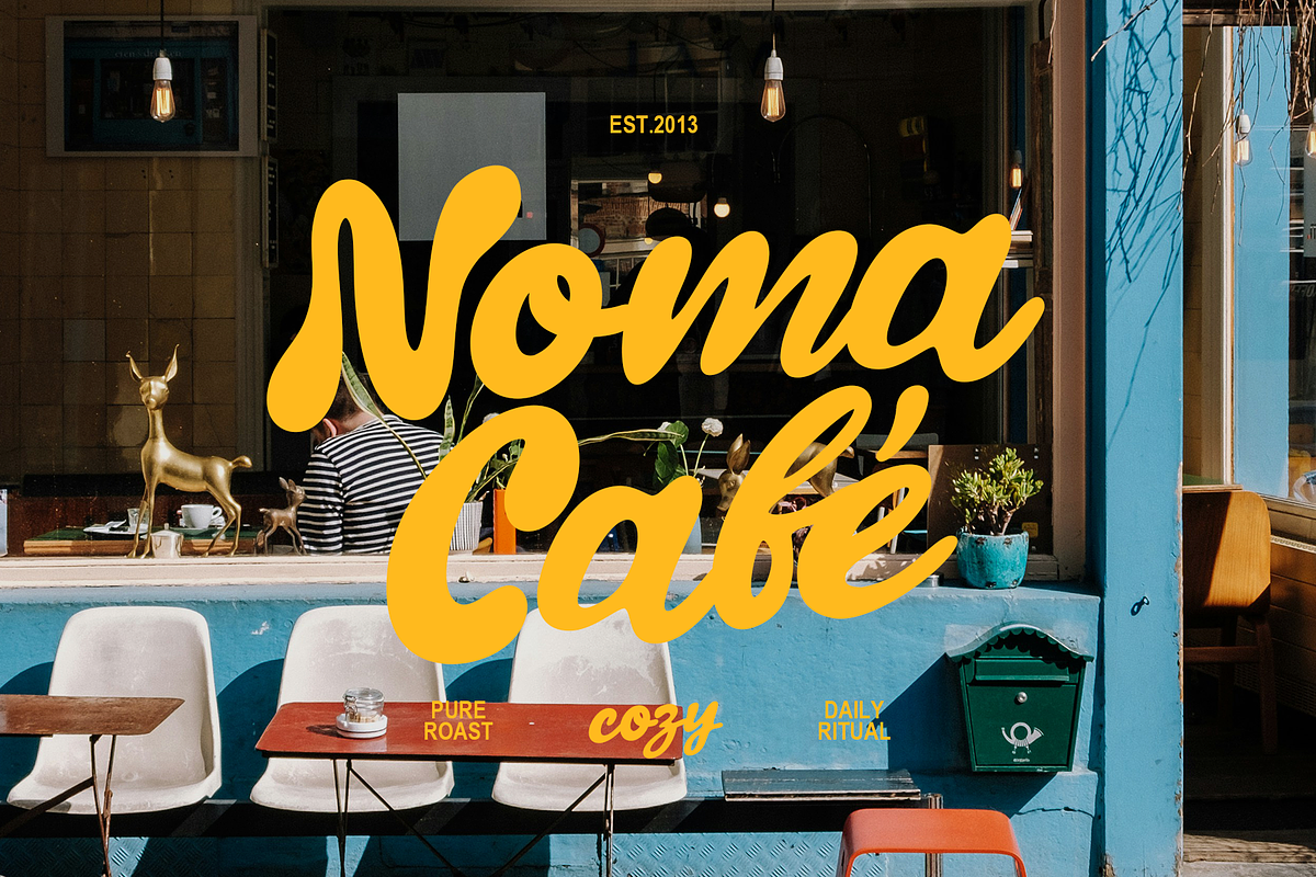 Etta Melody - Retro Bold Script, a Script Font by Indotype Foundry (Photo 10 of 10)
