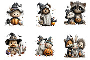 Spooky Cute Friends Halloween, a Seasonal Illustration by CreationArt (Thumbnail 4 of 7)