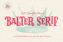 Balter Serif font family