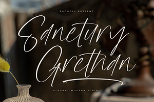 Sanetury Grethan Elegant Script