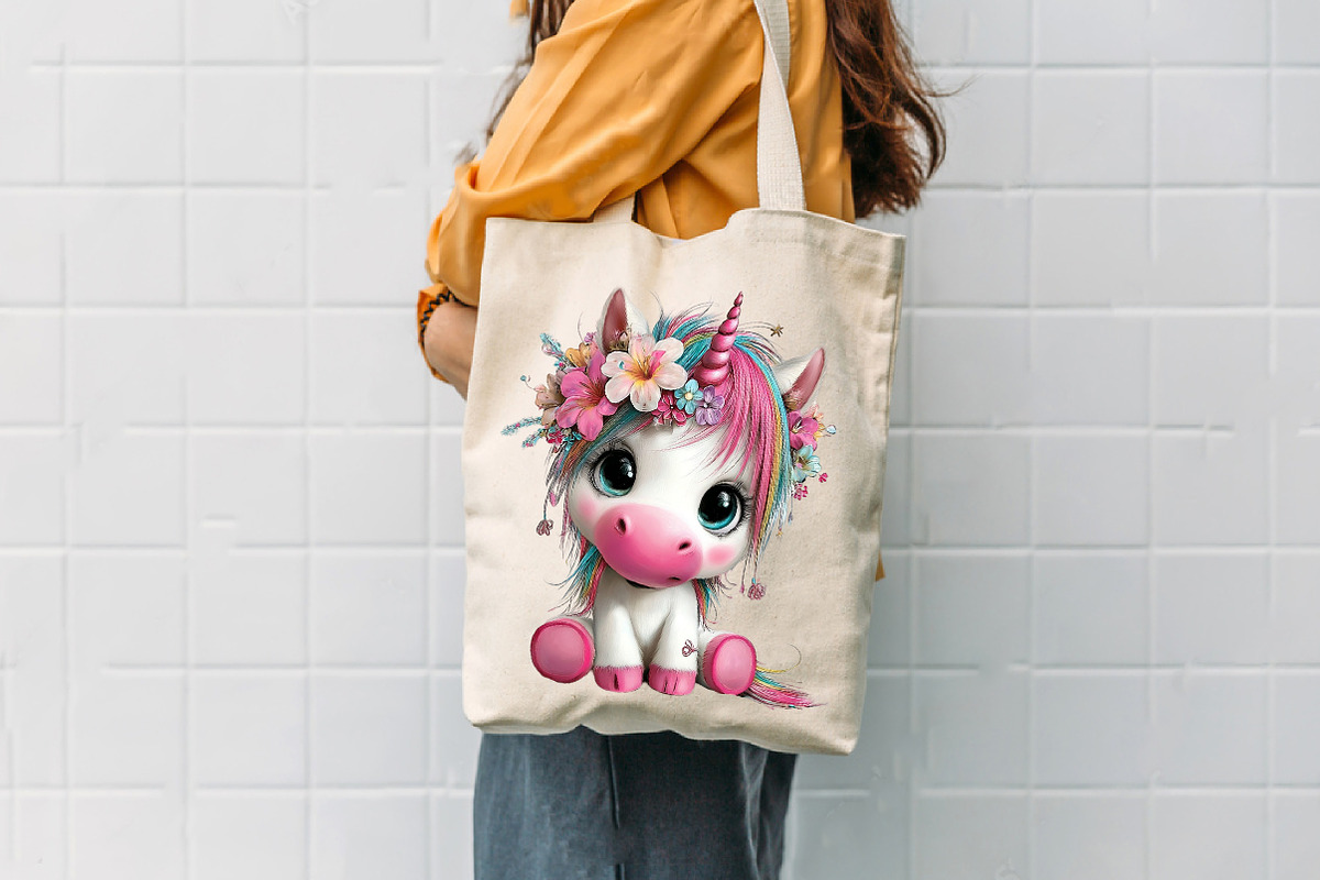 Baby Unicorns Sublimation Clipart Bu, a Work Illustration by CreationArt (Photo 5 of 7)