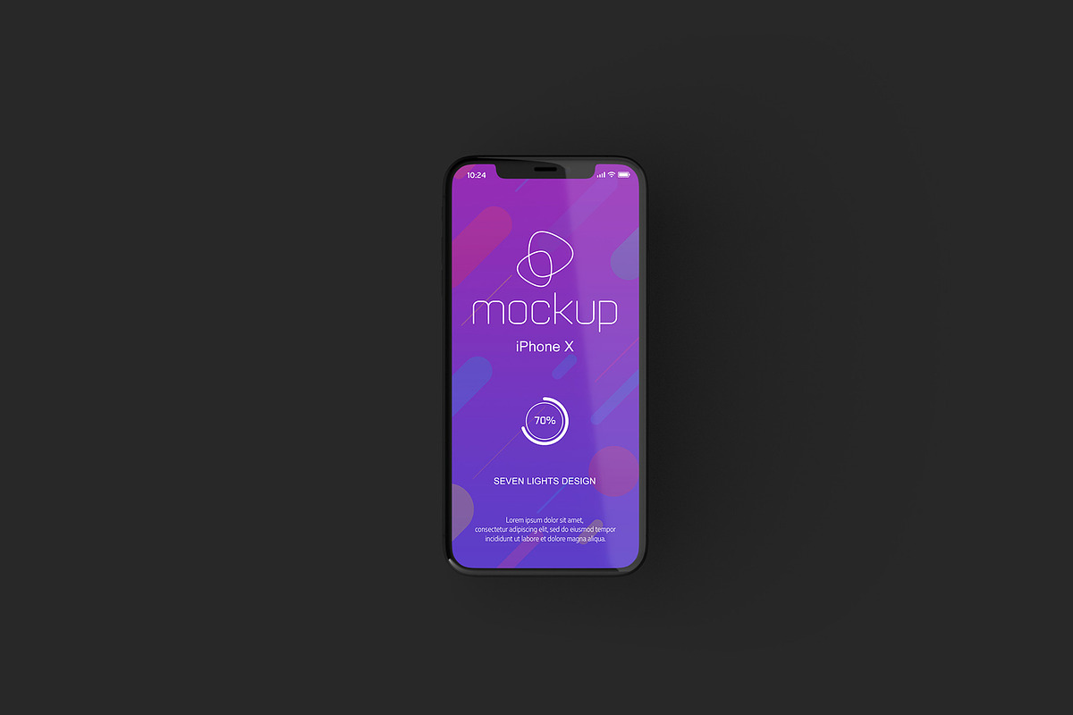 iPhone X Mockup Set, an iPhone Mockup by Seven Lights (Photo 7 of 10)
