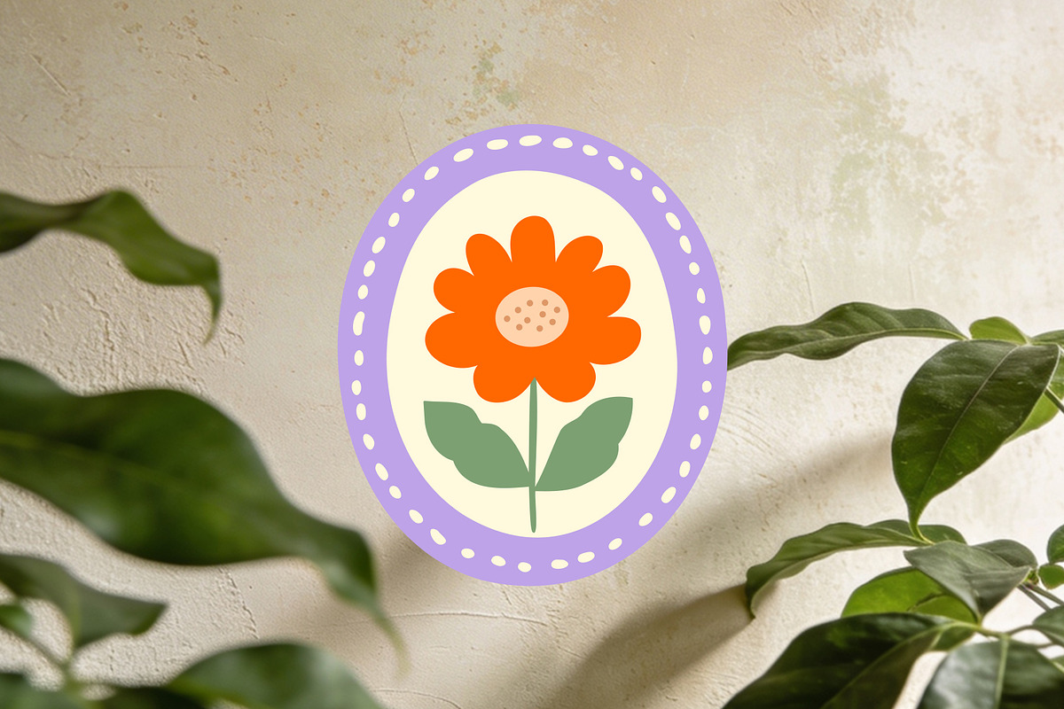 Folk Art Cat, Duck & Flowers, an Animal Illustration by Parisa-Artstudio (Photo 4 of 8)