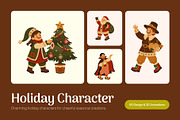 80 Holiday Flat Illustrations Bundle, a Seasonal Illustration by Prosymbols (Thumbnail 1 of 12)