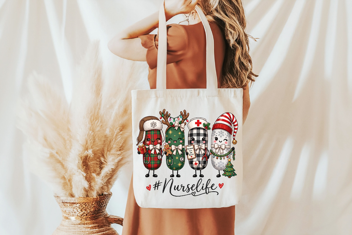Christmas Coquette Nurse Life PNG, a Seasonal Illustration by designcity5 (Photo 3 of 4)