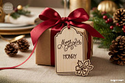 Christmas Gift Tag SVG Bundle, a Decorative Illustration by svgocean (Thumbnail 6 of 17)