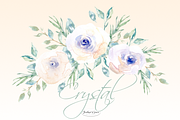 White Watercolor Florals & Bouqets, an Illustration by Feather Grace Designs (Thumbnail 6 of 14)