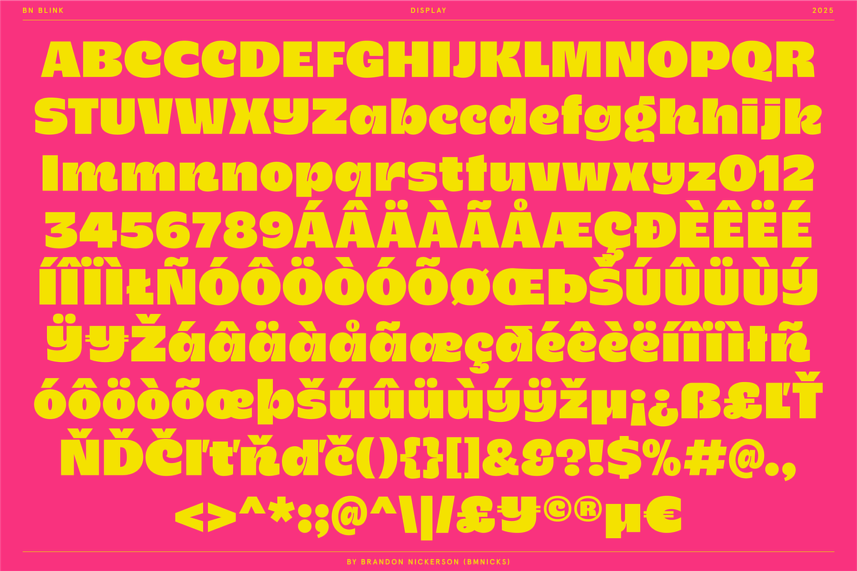 BN Blink, a Sans Serif Font by Bnick (Photo 16 of 16)