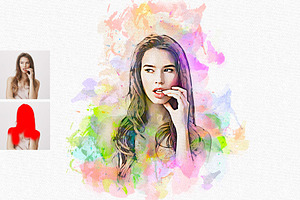 Pastel Watercolor Photoshop Action