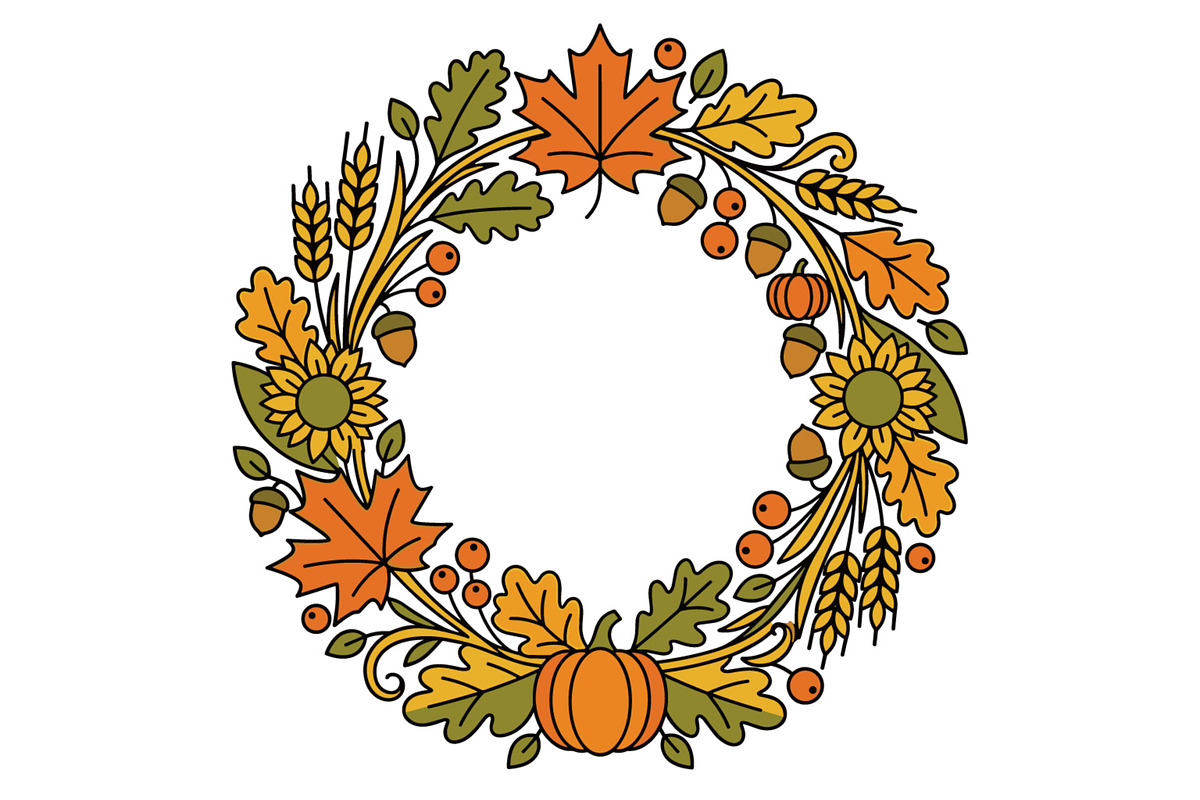 This Autumn & Thanksgiving Clipart, a Seasonal Illustration by abu67222 (Photo 18 of 21)