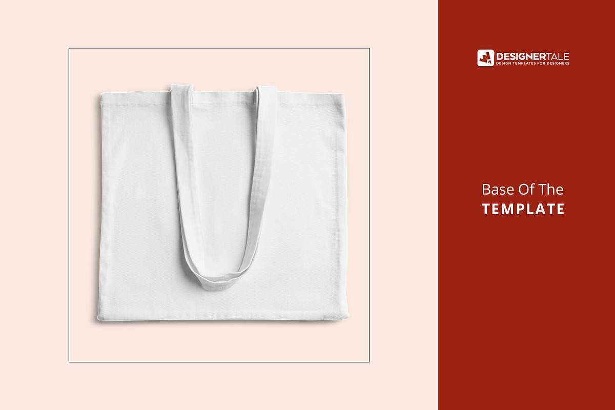 Reusable Cotton Tote Bag Mockup, a Product Mockup by Designertale (Photo 8 of 9)
