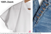 Women's T-Shirt and Jeans Mockup Set, a Shirt Mockup by mock-ups (Thumbnail 4 of 11)
