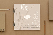 Beige botanical pattern collection, a Pattern Graphic by Anna Sokol (Thumbnail 9 of 16)