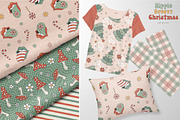 Retro Groovy Christmas collection, a Pattern Graphic by @olga.angelloz (Thumbnail 8 of 12)
