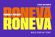 Roneva, a Font by Arterfak Project (Thumbnail 1 of 10)